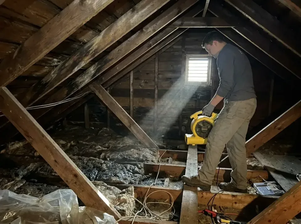 attic-water-damage-drying-proc-007 — frequently asked questions, Emergency Water Extraction & 24/7 Flood Response in Willow…